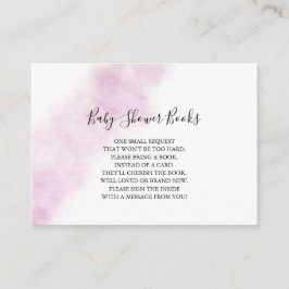 Blush Wasserfarbenbücher für Babykarten Begleitkarte