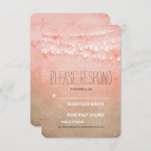 Blush Wasserfarbenfolge Lichtereihe RSVP (Vorne/Hinten)