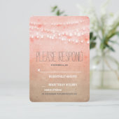 Blush Wasserfarbenfolge Lichtereihe RSVP (Stehend Vorderseite)