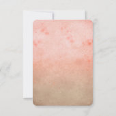 Blush Wasserfarbenfolge Lichtereihe RSVP Karte (Rückseite)