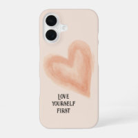 Blush Wasserfarbenherz "Liebe selbst zuerst"