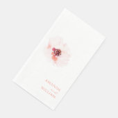 Blush Watercolor Blues Wedelhandtuch Serviette (Ecke)