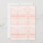 Blush Watercolor Blumenkraut Brautparty Einladung (Rückseite)