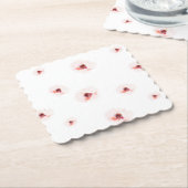 Blush Watercolor Blumenpapier Untersetzer (angewinkelt)