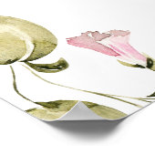 Blush Watercolor Brautparty Begrüßungszeichen Poster (Ecke)