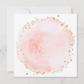 Blush Watercolor Circle Couples Duschplatz Einladung (Rückseite)