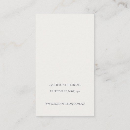 Blush Watercolor Confetti Gestüt Earring Display Visitenkarte (Rückseite)