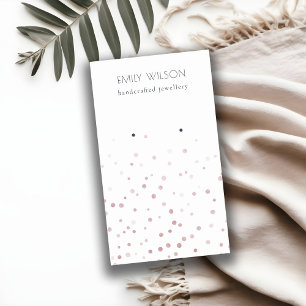 Blush Watercolor Confetti Gestüt Earring Display Visitenkarte