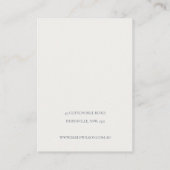 Blush Watercolor Confetti mit Nekklasseanzeige Visitenkarte (Rückseite)