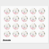 Blush Watercolor Floral Envelope Seal Stickers (Blatt)