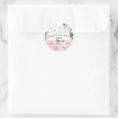Blush Watercolor Floral Envelope Seal Stickers (Tasche)