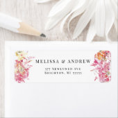 Blush Watercolor Moderne Hochzeit Danke (Insitu)