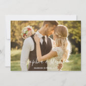 Blush Watercolor Roses Wedding Dankeskarte (Vorderseite)