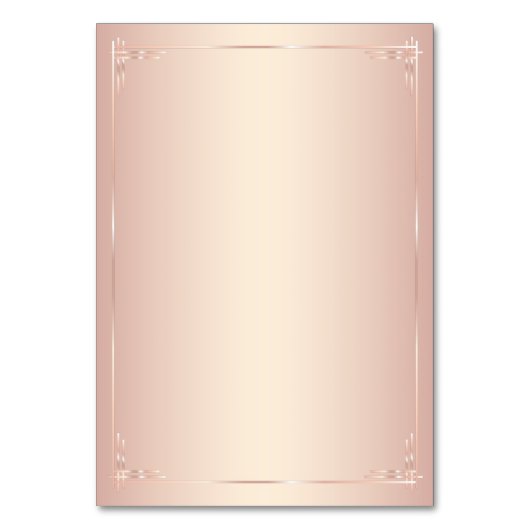 Blush Wedding Platzkarten Vintag Tischnummer (Rückseite)