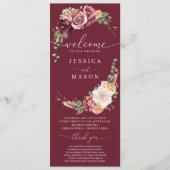 Blush Wedding Program Rustic Country Boho Programm (Vorderseite)