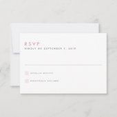 Blush Wedding RSVP Card (Vorderseite)