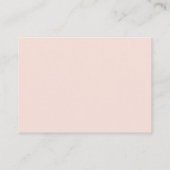 Blush Wedding RSVP Enclosure Begleitkarte (Rückseite)