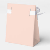 Blush Wedding Simple Pink Golden Script Vielen Dan Geschenkschachtel (Rückseite)