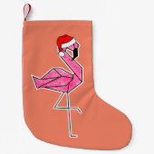 Blush Weihnachten Flamingo Weihnachten Strumpf Kleiner Weihnachtsstrumpf (Vorderseite)