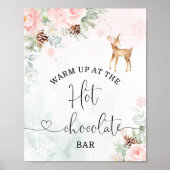 Blush Weihnachten Warm auf der heißen Schokolade B Poster (Vorne)