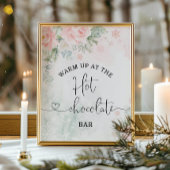 Blush Weihnachten Warm auf der heißen Schokolade B Poster