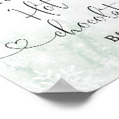 Blush Weihnachten Warm auf der heißen Schokolade B Poster (Ecke)