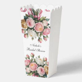 Blush White and Gold Floral Bridal Shower Geschenkschachtel