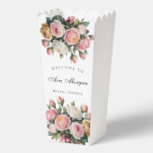 Blush White and Gold Floral Bridal Shower Geschenkschachtel (Vorderseite)