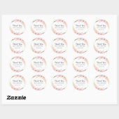 Blush White Botanal Floral Wedding Stickers (Blatt)