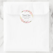 Blush White Botanal Floral Wedding Stickers (Tasche)