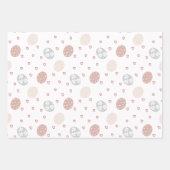 Blush & White Elegante Boho Ostern Geschenkpapier Set (Vorderseite 2)