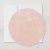 Blush & White Florals Elegante Moderne Hochzeit Save The Date (Rückseite)