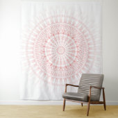 Blush White Mandala Wandteppich (Beispiel)