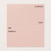 Blush & White Polka Dots Potluck Dish Recipe Cards Visitenkarten (Außenseite Aufgefaltet)