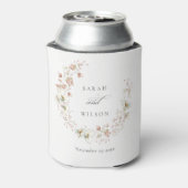 Blush White Rustic Meadow Blumenzeremonie Dosenkühler (Kanne Rückseite)