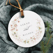 Blush White Rustic Meadow Blumenzeremonie Geschenkanhänger