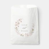 Blush White Rustic Meadow Blumenzeremonie Geschenktütchen (Vorderseite)