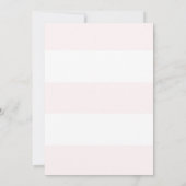 Blush White Script Probe Dinner laden Einladung (Rückseite)