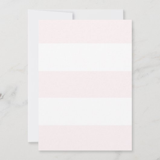 Blush White Script Probe Dinner laden Einladung (Rückseite)