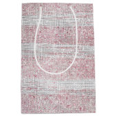 Blush White Sparkle Geburtstag Mittlere Geschenktüte (Vorderseite)