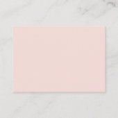 Blush Wildblume Berry Brautparty Begleitkarte (Rückseite)