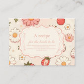 Blush Wildblume Berry Brautparty Begleitkarte (Vorderseite)