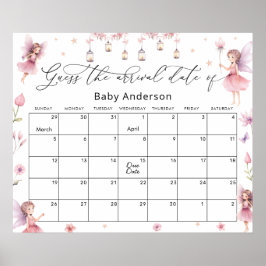 Blush Wildblume Fairy Princess schätzt den Fälligk Poster