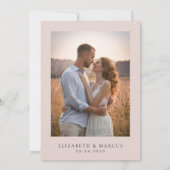 Blush Wildflower Boho Garden Floral Wedding Einladung (Rückseite)