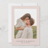 Blush Wildflower Boho Garden Wedding Save the Date (Rückseite)