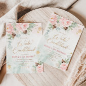 Blush Winter Onederland 1. Geburtstag Einladung