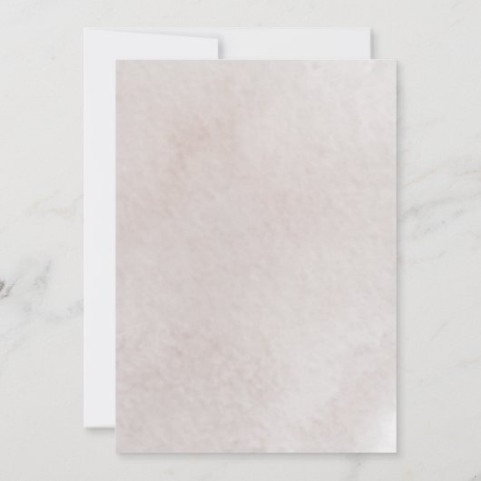 Blush Winter Wonderland Quinceanera Einladung (Rückseite)