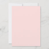 Blush Winter Wreath Bridesmaids Brunch Einladung (Rückseite)