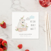 Blush Wir können frühzeitig abwarten Bärenbraun Ba Serviette (Beispiel)