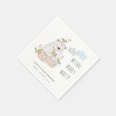 Blush Wir können frühzeitig abwarten Bärenbraun Ba Serviette (Ecke)